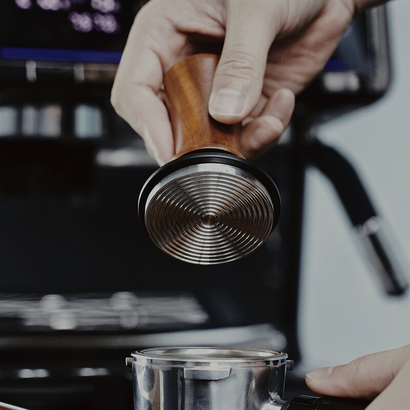 BEARR Chabili täispuidust topeltvedruga kohvipress konstantne press 30IB automaatne adaptiivne sügavusega espresso tamper 53,7/58,35 mm