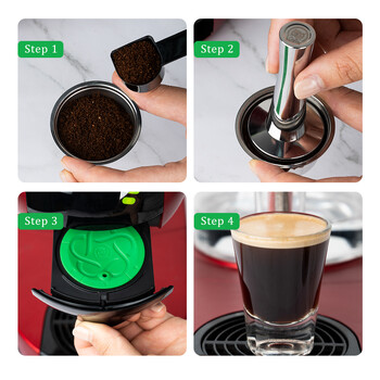 304 από ανοξείδωτο χάλυβα Coffee Tamper Espresso Coffee Powder Hammer For Dolce Gusto Coffee Nespresso Capsule & Portafilter