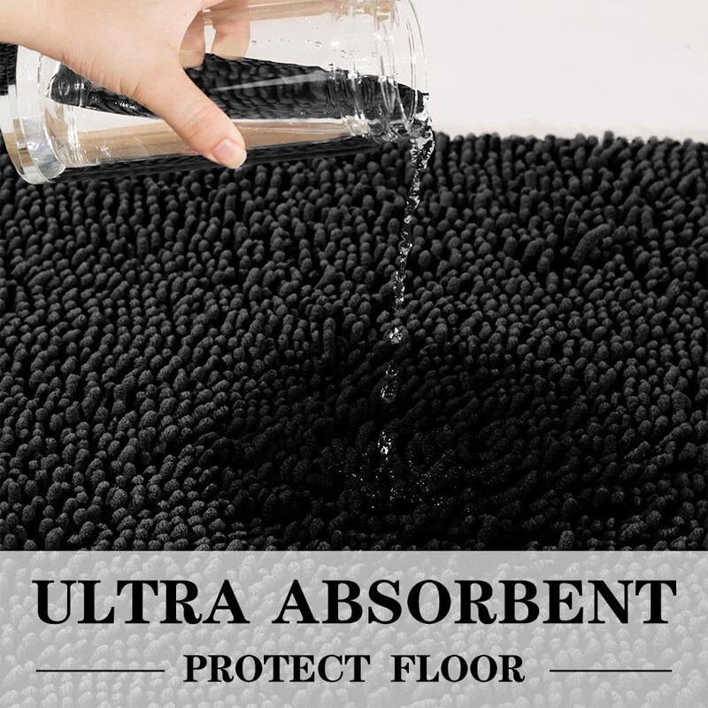 Šenilinis vonios kilimas, neslystantis vonios kilimėlis, minkštas ir patogus pliušinis vonios kilimas