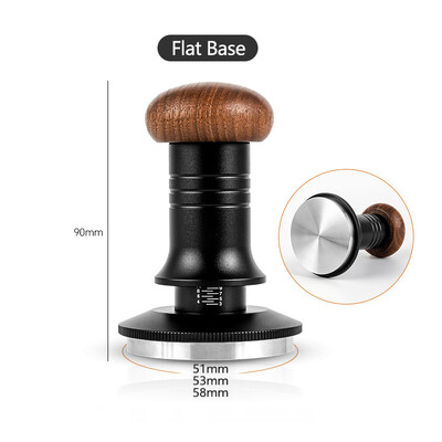 FHEAL 30 lb pastovaus slėgio kavos tamperis graikinių riešutų rankenos espreso tampresai su kalibruotais spyruokliniais baristos įrankiais 51/53/58 mm