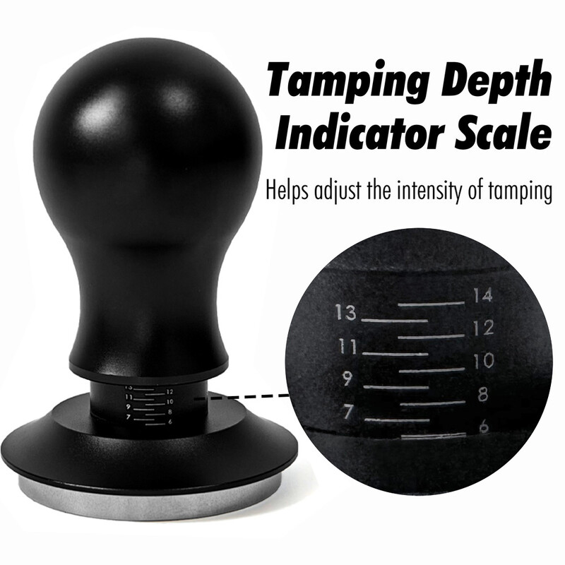 51 mm 53 mm 58 mm vedruga kohvitampresid 15 naela ümardatud käepide 54 mm tamperi ripple aluse isetasanduv espresso tampresid