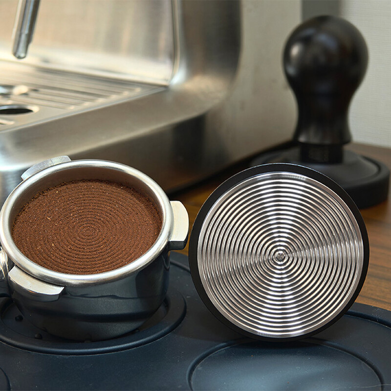 51 mm 53 mm 58 mm vedruga kohvitampresid 15 naela ümardatud käepide 54 mm tamperi ripple aluse isetasanduv espresso tampresid