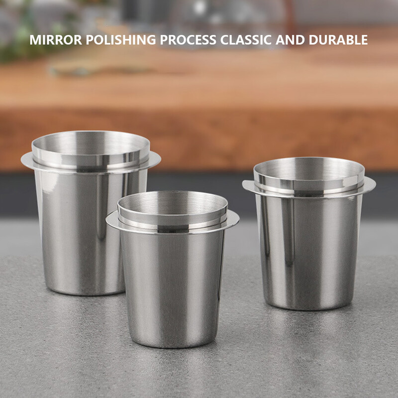 Ceașă de dozare cafea 51/54/58mm Alimentator cu pulbere de cafea Dispozitiv de înlocuire din oțel inoxidabil Cafe Barista pentru aparat de espresso