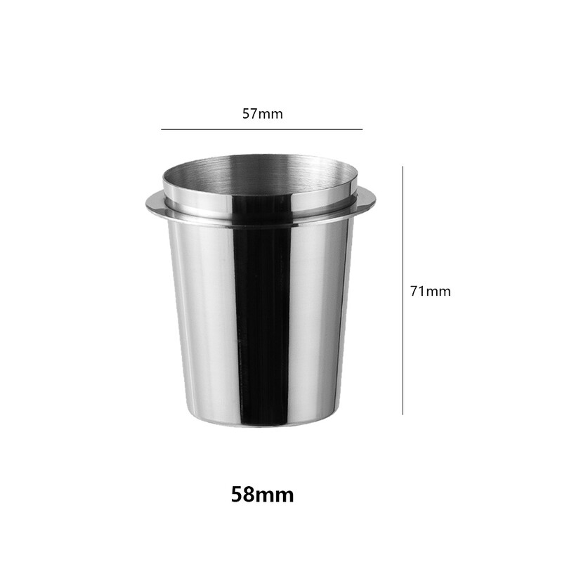 Ceașă de dozare cafea 51/54/58mm Alimentator cu pulbere de cafea Dispozitiv de înlocuire din oțel inoxidabil Cafe Barista pentru aparat de espresso