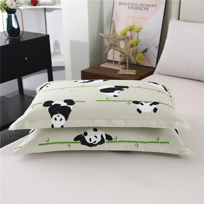 LAGMTA primăvară nou produs 100% bumbac 1 bucată față de pernă cu plante desenate în carouri cu fermoar care poate fi personalizabilă