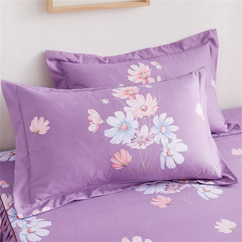 2tk Lilleprinteriga padjapüür Mugavad padjakatted Voodi üheinimesevoodi kaheinimesevoodiga 48x74cm padjapüür kodukaunistuse padjapüürid