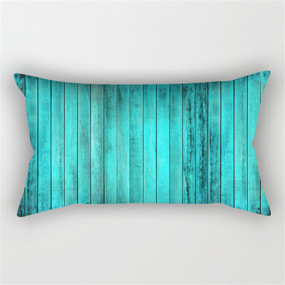 30x50cm žalsvai mėlynos spalvos geometrinis poliesterio pagalvės užvalkalas kėdė sofa namų dekoravimo pagalvių užvalkalai plunksnų lapai gėlių rašalo pagalvėlės užvalkalai