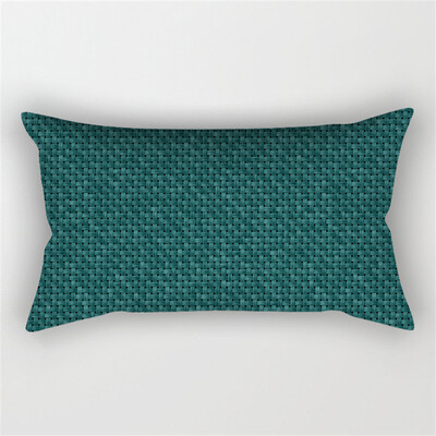 30x50cm žalsvai mėlynos spalvos geometrinis poliesterio pagalvės užvalkalas kėdė sofa namų dekoravimo pagalvių užvalkalai plunksnų lapai gėlių rašalo pagalvėlės užvalkalai