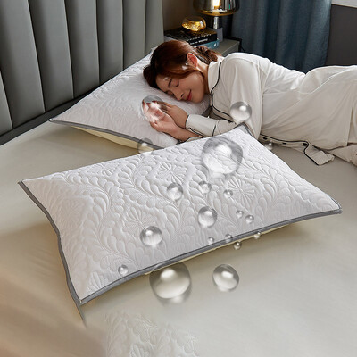 Šiaurės Europos dviaukštis pagalvės užvalkalas, vandeniui atsparus erkėms atsparus antibakterinis dygsniuotas medvilninis pagalvės užvalkalas miegamojo namų apdaila