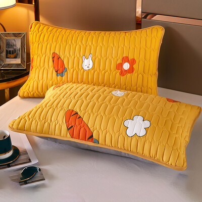 Šiaurės Europos dviaukštis pagalvės užvalkalas, vandeniui atsparus erkėms atsparus antibakterinis dygsniuotas medvilninis pagalvės užvalkalas miegamojo namų apdaila