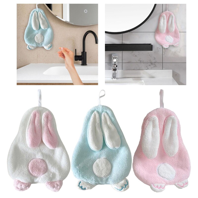 Pakabinamas rankšluostis, patogus dekoratyvinis zuikio formos bendrabučio viešbučio namams