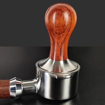 Από ανοξείδωτο χάλυβα 51mm 53,3mm 58mm Tamper Coffee Powder Tampers Wood Handle For 51/54/58mm Portafilter