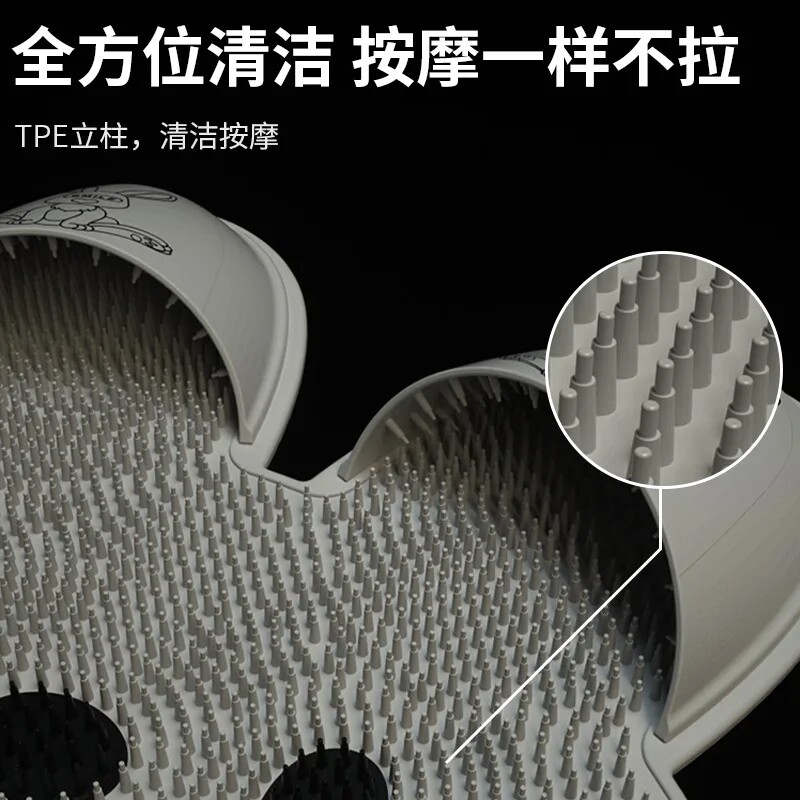 Silikoonist küüliku jala hõõrumine Artefakt Vannitoa libisemiskindel matt selja hõõrumine massaažimatt vannipesu jalgade koorimine duširuumi põrand