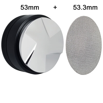 2 vnt. 53 mm skirstytuvas su 53,3 mm skersmens ekranu, skirtas 54 mm Breville portalo filtrui, reguliuojamas 53 mm espreso paskirstymo įrankis / lygintuvas