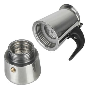 Mocha Espresso Latte Stovetop Filter Moka Coffee Maker Неръждаема стомана 2/4/6/9 чаши Кафе за кухненска Кафемашина Тенджера