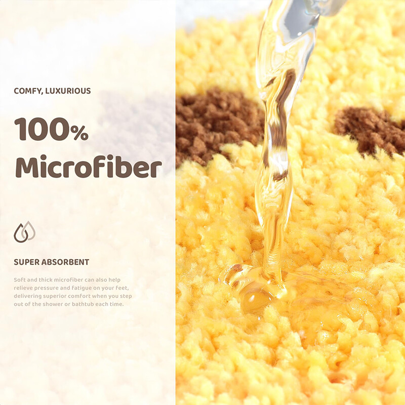 Armas vannimatt Vannitoa libisemiskindel pehme vaip duši jaoks Creative Eggs Plush mikrokiust üliimav plüüsis vaip Laste magamistoa sisekujundus