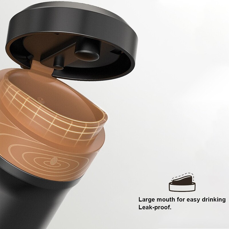 Prantsuse press-kohvimasin 2-kihiline filtervõrk, kahekordse seinaga roostevabast terasest vaakumisolatsiooniga kohvitee reisibüroo jaoks