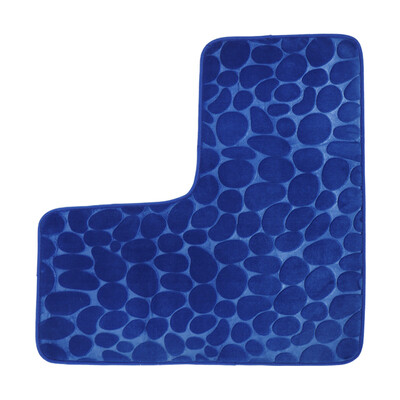 Covoraș de baie de colț în formă de L, covoraș de toaletă anti-alunecare din piatră, covoraș moale absorbant, lavabil la mașină, covoraș de duș pentru colț de baie