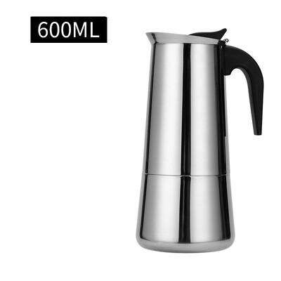 Kavos puodas nerūdijančio plieno filtras Itališkas espreso kavos aparatas perkoliatorius 200/300/450/600Ml Moka kavos virimo aparatas kavos puodas