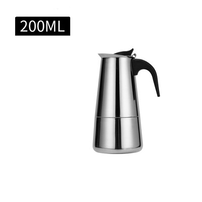 Kavos puodas nerūdijančio plieno filtras Itališkas espreso kavos aparatas perkoliatorius 200/300/450/600Ml Moka kavos virimo aparatas kavos puodas