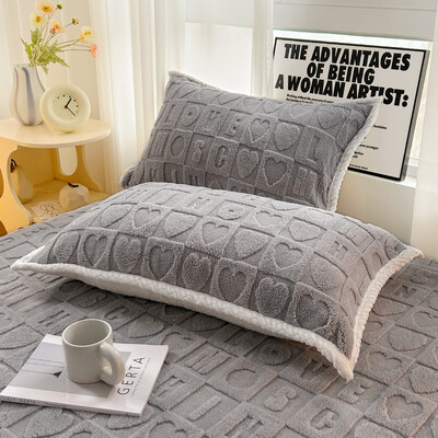 Bonenjoy 2vnt pagalvių užvalkalai žieminiai pagalvių užvalkalai funda almohada aksominiai pagalvių užvalkalai 48x74cm pagalvėlės užvalkalai šiltai namams pagalvės užvalkalai