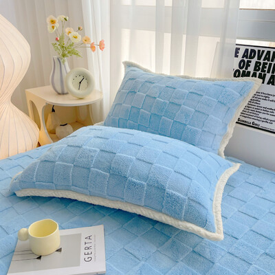 Bonenjoy 2vnt pagalvių užvalkalai žieminiai pagalvių užvalkalai funda almohada aksominiai pagalvių užvalkalai 48x74cm pagalvėlės užvalkalai šiltai namams pagalvės užvalkalai