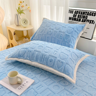 Bonenjoy 2vnt pagalvių užvalkalai žieminiai pagalvių užvalkalai funda almohada aksominiai pagalvių užvalkalai 48x74cm pagalvėlės užvalkalai šiltai namams pagalvės užvalkalai
