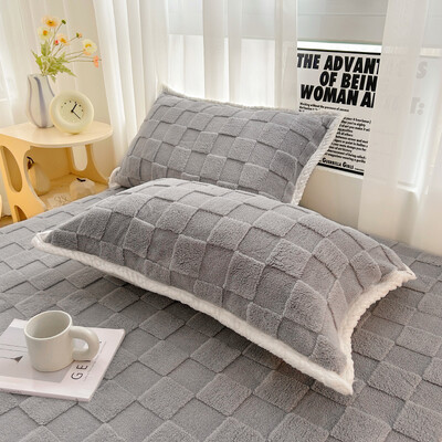 Bonenjoy 2vnt pagalvių užvalkalai žieminiai pagalvių užvalkalai funda almohada aksominiai pagalvių užvalkalai 48x74cm pagalvėlės užvalkalai šiltai namams pagalvės užvalkalai