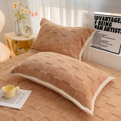 Bonenjoy 2vnt pagalvių užvalkalai žieminiai pagalvių užvalkalai funda almohada aksominiai pagalvių užvalkalai 48x74cm pagalvėlės užvalkalai šiltai namams pagalvės užvalkalai