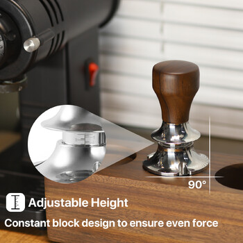 Coffee Tamper Constant Pressure Adjustable Height 51/53/58,5mm SUS304 Powder Hammer Espresso Tamper Επίπεδη βάση για καφέ Αξεσουάρ