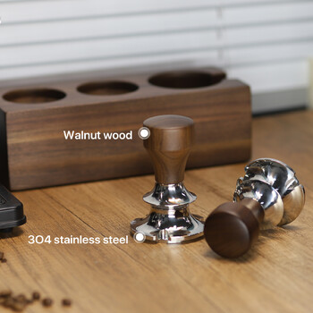 Coffee Tamper Constant Pressure Adjustable Height 51/53/58,5mm SUS304 Powder Hammer Espresso Tamper Επίπεδη βάση για καφέ Αξεσουάρ