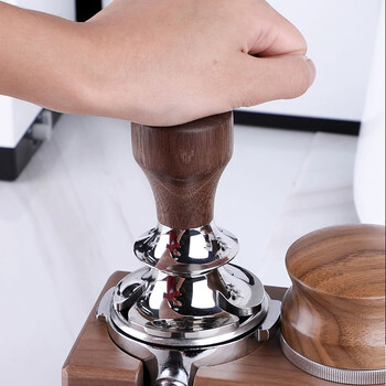 Coffee Tamper Constant Pressure Adjustable Height 51/53/58,5mm SUS304 Powder Hammer Espresso Tamper Επίπεδη βάση για καφέ Αξεσουάρ