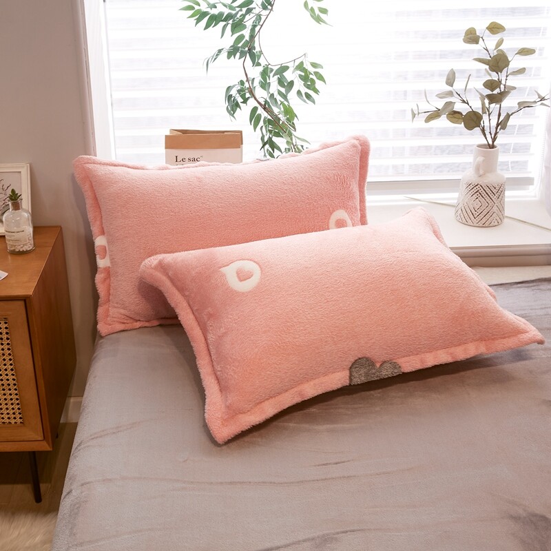 Flanellfliisist padjapüüri kate soe pehme reaktiivtrükiga padjavarre 48x74cm korallifliisist padjakatted