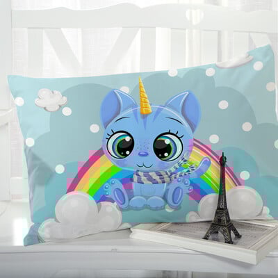 1vnt Animal Cartoon Pagalvės užvalkalas Pagalvės užvalkalas Patalynė Pagalvės užvalkalai Pagalvių užvalkalai dekoratyviniai 50x70 50x75 vaikai Vaikai kūdikis Rožinė katė