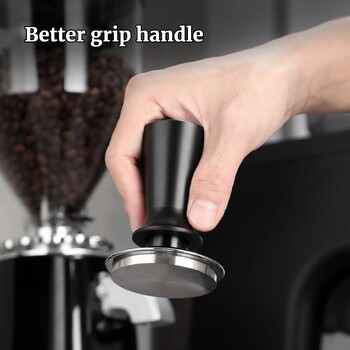 51mm 53mm 58mm Espresso Tamper Barista Coffee Tamper με βαθμονομημένα ελατήρια από ανοξείδωτο ατσάλι