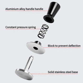 51 мм 53 мм 58 мм Тампер за еспресо Бариста кафе Тампер с калибрирани пружинни тампери от неръждаема стомана