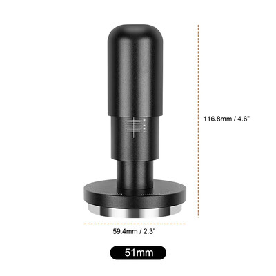 IKAPE kalibruotas espreso tampresas, kavos tampresas su 20–35 svarų reguliuojamo slėgio funkcija, spyruoklės įkrautos 51–58 mm, barista