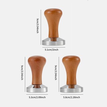 Coffee Barista Espresso Flat Tamper Base Press Mat Δαχτυλίδι δοσομέτρησης Καλάθι καφέ Θήκη Portafilter 58mm 53mm 51mm