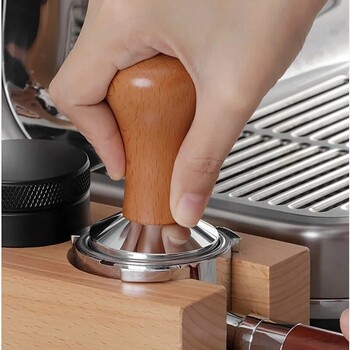 Coffee Barista Espresso Flat Tamper Base Press Mat Δαχτυλίδι δοσομέτρησης Καλάθι καφέ Θήκη Portafilter 58mm 53mm 51mm