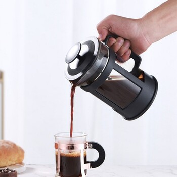 1 τμχ 350ml Φορητή καφετιέρα French Press, Υψηλής ποιότητας βοριοπυριτικό γυαλί Ανθεκτικό στη θερμότητα, Αξεσουάρ Καφετιέρα