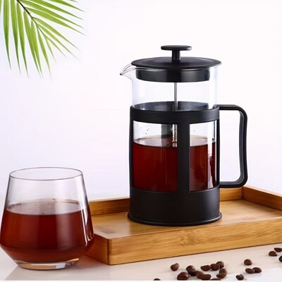 1 τμχ 350ml Φορητή καφετιέρα French Press, Υψηλής ποιότητας βοριοπυριτικό γυαλί Ανθεκτικό στη θερμότητα, Αξεσουάρ Καφετιέρα