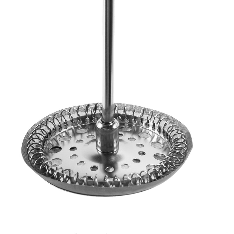 2X Prantsuse pressiga kohvi- ja teekeetja, paksendatud borosilikaatklaasist kohvipress, roostevaba ja nõudepesumasinas pestav, must