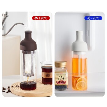 500ml Cold Brew Coffee Pot Υψηλό Βοροπυριτικό Γυαλί Οικιακό Μπουκάλι Cold Brew Βραστήρας τσαγιού Cold Brew για οικιακή χρήση Καφετιέρα