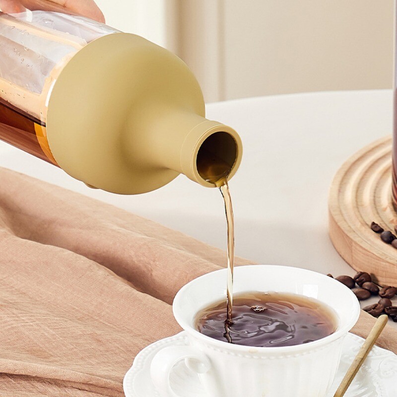 500 ml külma pruulimise kohvikann, kõrge boorsilikaatklaasist majapidamises kasutatav külmpruulimispudel, külmpruulitud puuviljatee veekeetja koduseks kasutamiseks.