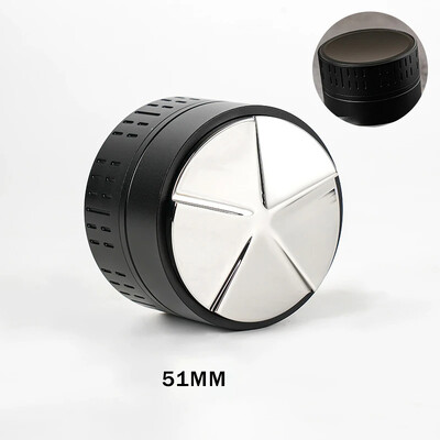 51/53/58 mm kavos skirstytuvo lygintuvas Savaiminio gravitacijos miltelių skirstytuvas 5 celiuliozės pagrindo nerūdijančio plieno kavos tamper kavos įrankis