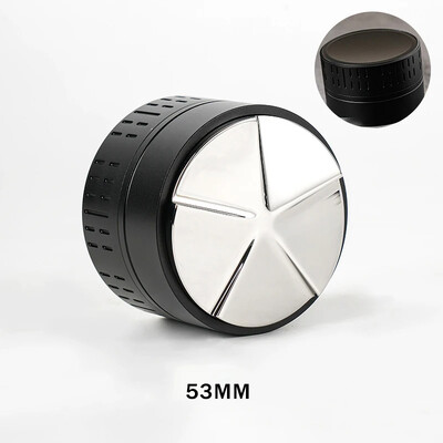 51/53/58 mm kavos skirstytuvo lygintuvas Savaiminio gravitacijos miltelių skirstytuvas 5 celiuliozės pagrindo nerūdijančio plieno kavos tamper kavos įrankis