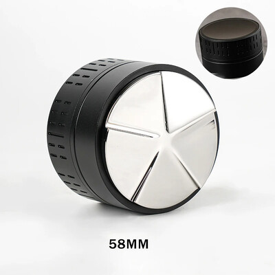 51/53/58 mm kavos skirstytuvo lygintuvas Savaiminio gravitacijos miltelių skirstytuvas 5 celiuliozės pagrindo nerūdijančio plieno kavos tamper kavos įrankis