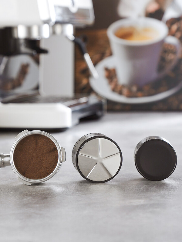 51/53/58 mm kavos skirstytuvo lygintuvas Savaiminio gravitacijos miltelių skirstytuvas 5 celiuliozės pagrindo nerūdijančio plieno kavos tamper kavos įrankis