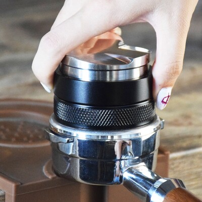 58MM Coffee Tamper Espresso Coffee Distributor Нивелир Инструмент Бариста Преса за кафе на прах Аксесоари за кафе