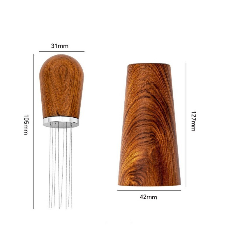 Kavos tamperių adatų įrankiai Espreso miltelių maišyklės skirstytuvas lygintuvas WDT kavinės maišymo barista priedai 8 adatų maišytuvas